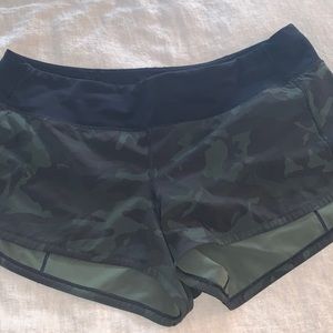 Lululemon shorts size 10  camo color.